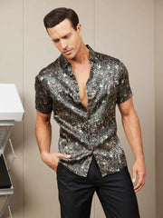 19 Momme Luxury Short-Sleeved Silk Shirt