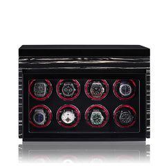 Time Spinners - Tora - Premium 8+8 Slot Watch Winder - the ultimate watch winder to keep your timepieces in pristine condition. Crafted with precision and elegance, this premium 8+8 slot watch winder is a must-have for watch enthusiasts.